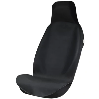 Afbeelding van Waterdichte autostoelbeschermer voor voorstoelen Bestuurdersstoelhoes werkplekken, werk, sport enz. Autokleding universeel Autostoelhoes voorzijde in Zwart