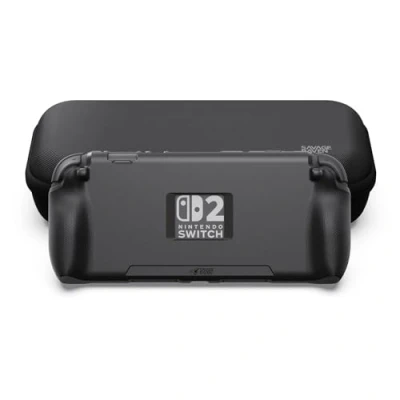 Afbeelding van Savage Raven by Skull &amp; Co. StandGrip Bundle for Nintendo Switch 2: beschermende hoes met gestructureerde handgrepen volledige bescherming, schokabsorberend, antislip en krasbestendige (met