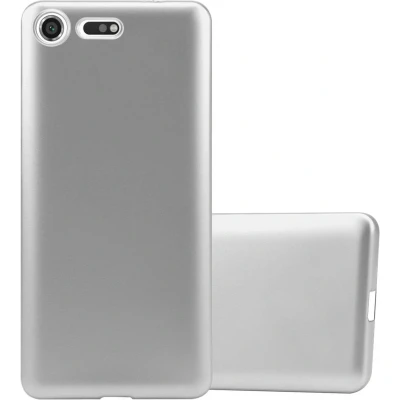 Afbeelding van Cadorabo Hoesje geschikt voor Sony Xperia XZ PREMIUM in METALLIC ZILVER Beschermhoes gemaakt van flexibel TPU silicone Case Cover