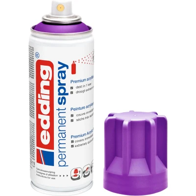 Afbeelding van edding 5200 permanent spray premium acrylverf bessenrood mat