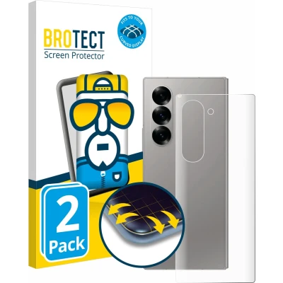 Afbeelding van BROTECT Screenprotector voor Samsung Galaxy Z Fold 6 5G (Achterkant) Folie Beschermfolie transparant volledig dekking (2 Stuks)