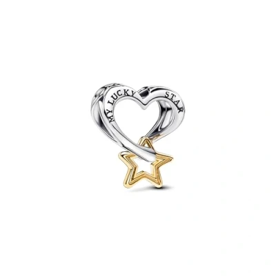 Afbeelding van Pandora Moments 925 Sterling Silver and 14 Karat Gold Plated Charm 763513C00