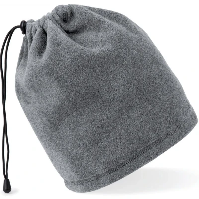 Afbeelding van Beechfield Suprafleece Snood/hat Combo B285 Charcoal