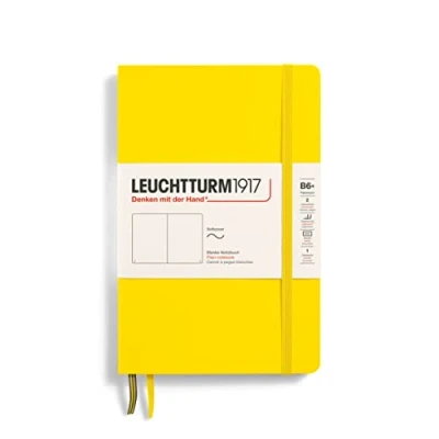 Afbeelding van LEUCHTTURM1917 358304 Paperback notitieboek (B6+), softcover, 123 genummerde pagina&#039;s, wit, citroen