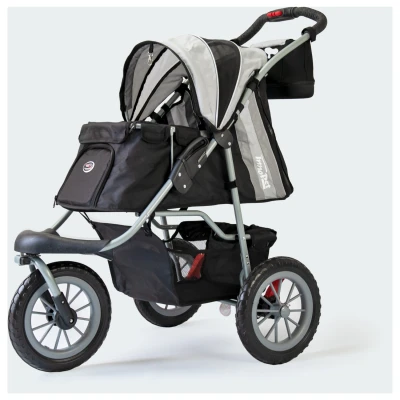 Afbeelding van Innopet Hondenbuggy Comfort Efa Eco Hondentrolley 88x46x31 cm Zwart Grijs