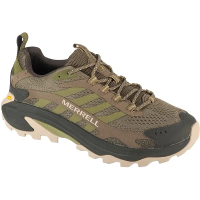 Afbeelding van Merrell MOAB Speed 2 Outdoorschoenen, Heren, Maat: 43.5, Olive Imitatieleer/ textiel