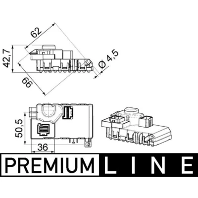 Afbeelding van Regelaar, interieurventilator MAHLE ABR 63 000P