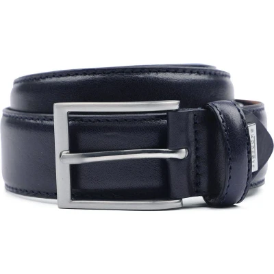 Afbeelding van Profuomo Riem Leer Donker Blauw maat 95 Heren Suitable Herenkleding Herenriem