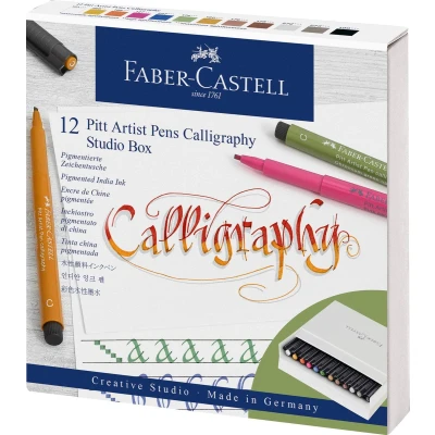 Afbeelding van Tekenstift Faber Castell Pitt artist kalligrafieset Studiobox