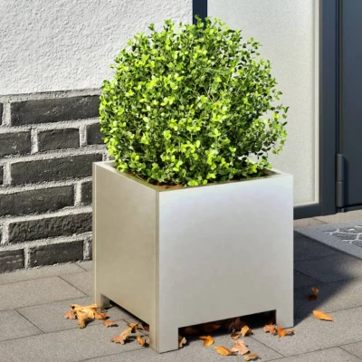 Afbeelding van vidaXL Plantenbak 30x30x30 cm roestvrij staal