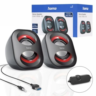 Afbeelding van Hama Notebook Luidspreker Sonic Mobil 183 Zwart/Rood