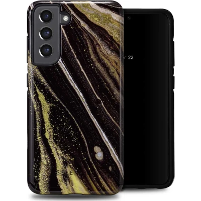 Afbeelding van Selencia Hoesje Geschikt voor Samsung Galaxy S21 FE Vivid Backcover Chic Marble