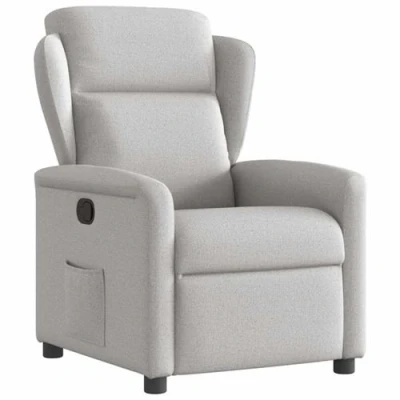 Image de vidaXL Fauteuil inclinable gris nuage tissu4015709