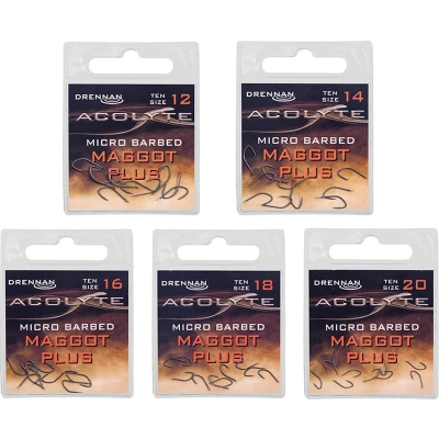 Afbeelding van Drennan Acolyte Maggot Plus Spade Micro Barbed (10pcs) Maat : 16