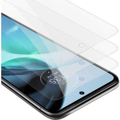 Afbeelding van Cadorabo 3x Screenprotector geschikt voor Motorola MOTO G72 Beschermende Pantser Film in KRISTALHELDER Getemperd (Tempered) Display beschermend glas 9H hardheid met 3D Touch