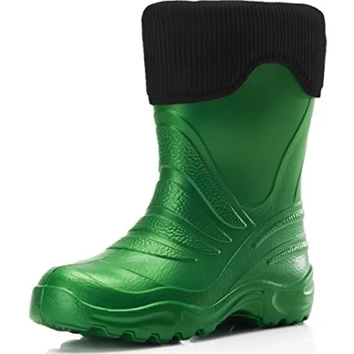 Afbeelding van Ladeheid LA 861 lichtgewicht Eva Thermo rubberlaarzen voor kinderen, gevoerd, Groen/Zwart