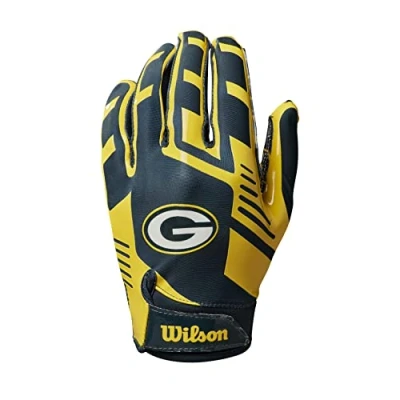 Afbeelding van Wilson Youth NFL Stretch Fit Gloves Team Green Bay Packers
