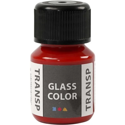 Afbeelding van Glass Color Transparante Verf Rood, 30ml