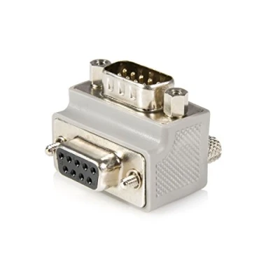 Image de StarTech.com Right Angle DB9 to Serial Cable Adapter Type 1 M/F adaptateur série
