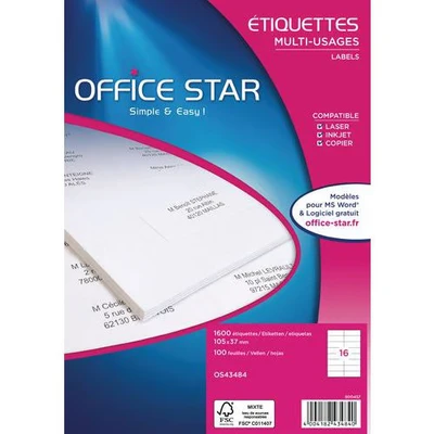 Image de Étiquette multi usages Impression laser / jet d&#039;encre
