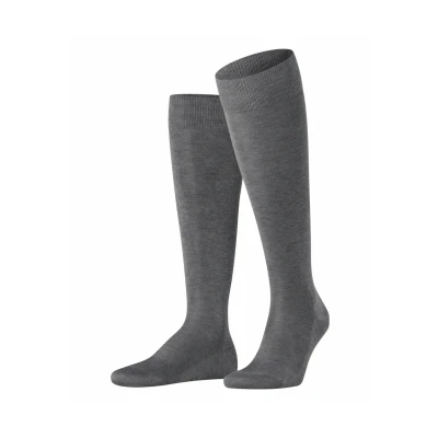Afbeelding van Falke Tiago Kniekousen, Heren, Maat: 43 44, Steel mel