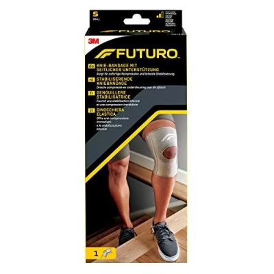 Afbeelding van Futuro Kniebrace met zijdelingse ondersteuning, maat S (30,5 tot 36,8 cm) voor onmiddellijke compressie en stabilisatie