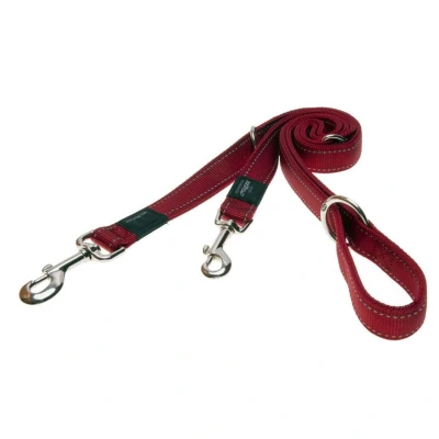 Afbeelding van Rogz Utility Multilijn Hondenriem 180x2.5 cm Rood Xl