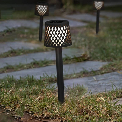 Afbeelding van Newgarden LED lamp op zonne energie Gretita, zwart, grondspies, 4 st