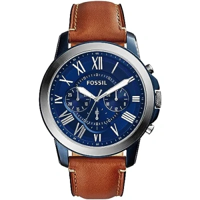 Afbeelding van Fossil heren Grant horloge FS5151 in de kleur Bruin
