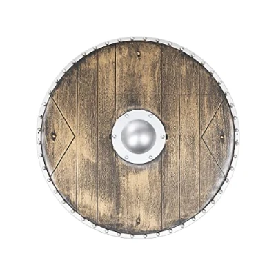 Afbeelding van FUNIDELIA Viking krijger Schild 40cm voor vrouwen en mannen Bruin