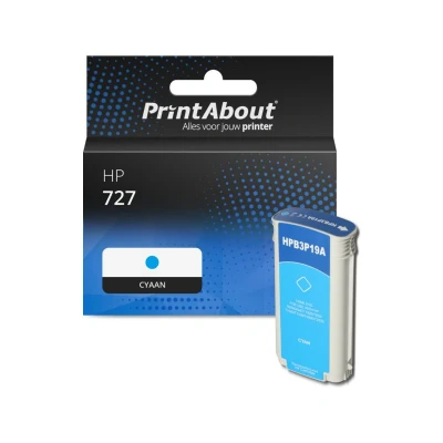 Afbeelding van Huismerk HP B3P19A (727) Inktcartridge Cyaan Hoge capaciteit