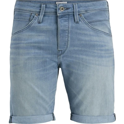 Afbeelding van Jack &amp; Jones Jjirick Jjfox Jeansshort Blue denim, Heren, Maat: Small, denim