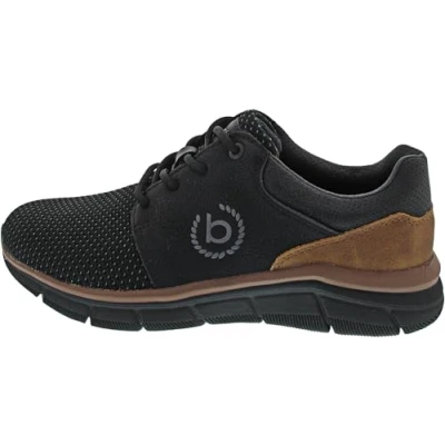 Afbeelding van bugatti SOA Sneakers laag, Heren, Maat: 43, Schwarz Textiel