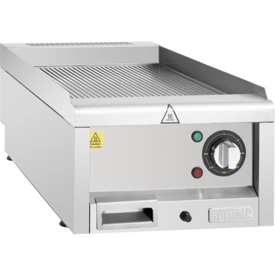 Afbeelding van Buffalo 600 Serie Geribbeld Elektrische Bakplaat 400 Mm CU474 Horeca &amp; Professioneel