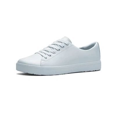 Afbeelding van Shoes for Crews Old School Low Rider IV Werkschoenen voor mannen en vrouwen met antislipzolen, licht, waterafstotend, wit