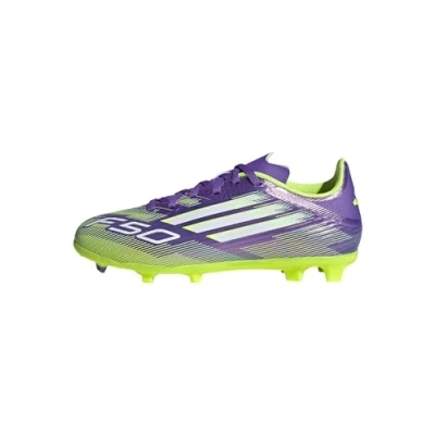 Afbeelding van adidas Mixte enfant F50 LEAGUE Firm Ground/Multi Ground Football Boots Kids, Purple Rush/Cloud White/Lucid Lemon, 30 EU