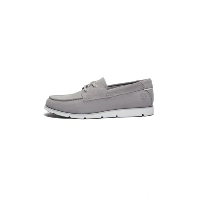 Afbeelding van Timberland Grafton BAY Sportieve veterschoenen, Heren, Maat: 42, Light grey suede Leer