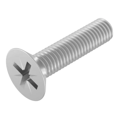 Afbeelding van SECCARO 20 stuks verzonken schroeven M4 x 18 mm roestvrij staal V2A VA A2 DIN 965 Phillip/PZ volledige schroefdraad