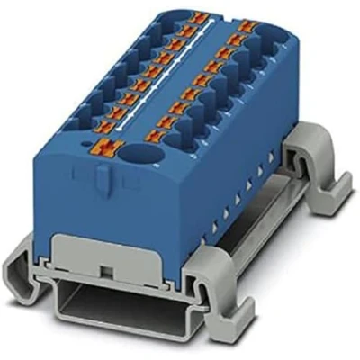 Afbeelding van Verdeelblokken PTFIX 10/18X4 NS35A BU Phoenix Contact Inhoud: 8 stuk(s)