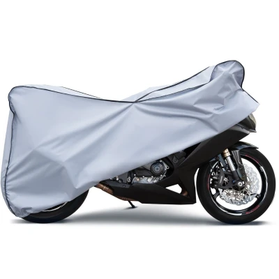 Afbeelding van CarPassion Protector Motorhoes Beschermhoes Waterdicht &amp; Vorstbestendig Maat S Grijs 205 x 120 cm