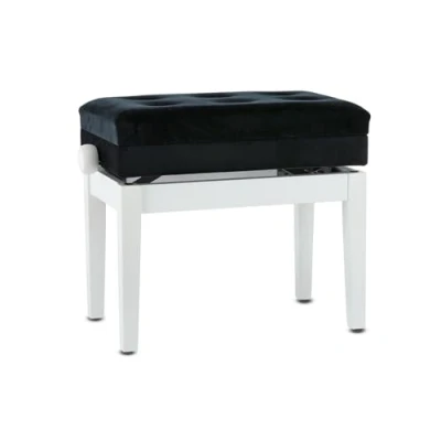Afbeelding van Deluxe pianobank in mat wit