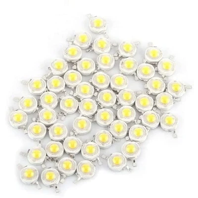 Afbeelding van 100 stuks krachtige led chips, 3 W, super lichtsterkte, SMD lichtzendercomponenten, diode, lamp, kralen, projectorlampen (wit 6000 6500K)