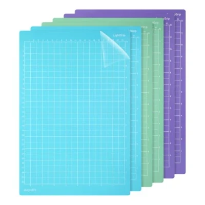 Afbeelding van Lot de 6 tapis découpe pour Cricut Joy, Joy Extra, grand antidérapant (StandardGrip, LightGrip, StrongGrip)