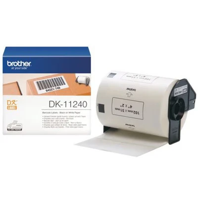 Afbeelding van Brother DK 11240 Etiket Zwart op wit (51 mm x 102 mm)