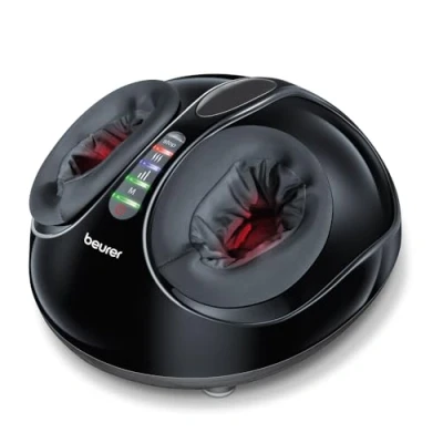 Afbeelding van Beurer FM 90 Shiatsu Voetmassageapparaat Verwarmingsfunctie Voetreflexmassage Luchtdrukmassage Tot maat 46 3 Programma&#039;s Intensiteitsniveaus Wasbare binnenhoes Jaar garantie