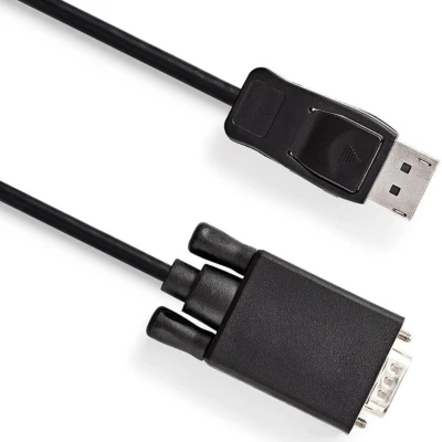 Afbeelding van DisplayPort naar VGA kabel 1920 x 1080 2 meter Zwart Allteq
