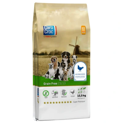 Afbeelding van Carocroc Grain Free Gevogelte&amp;Aardappel&amp;Bieten Hondenvoer 12.5 kg