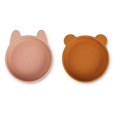 Afbeelding van Liewood Vanessa kommen 2 pack Dark rose mustard