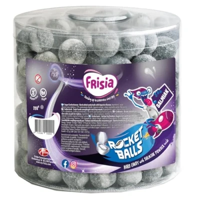 Afbeelding van Rocket Balls Salmiak Kogels 200x