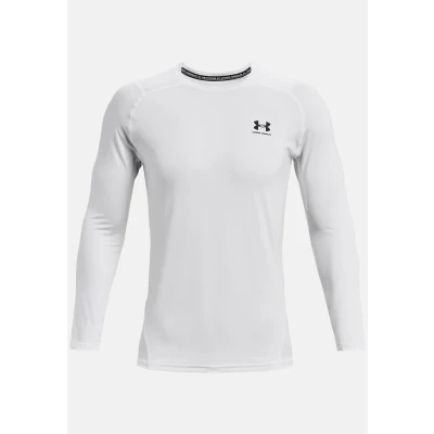 Afbeelding van Under Armour HG Fitted LS Longsleeve, Heren, Maat: XL, White
